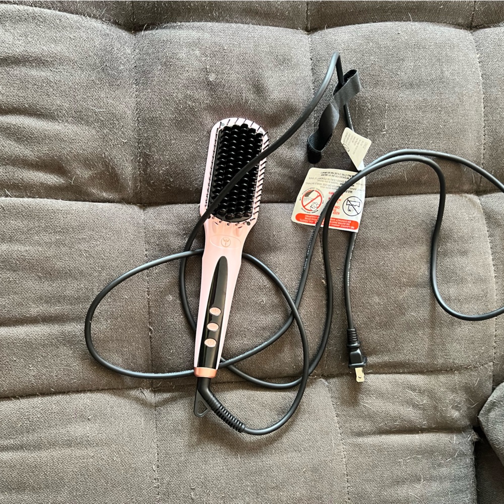 Lange Hair Brush Straightener
